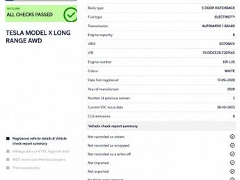Tesla Model X (Dual Motor) Long Range Auto 4WDE 5dr