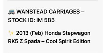 Honda Stepwagon 2.0 Spada Cool Sprit - Half Leather