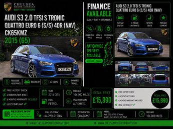 Audi S3 2.0 TFSI S Tronic quattro Euro 6 (s/s) 4dr (Nav)