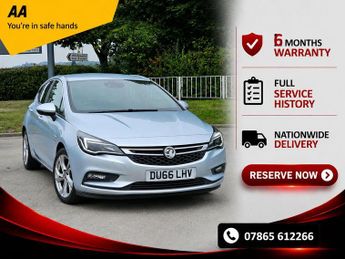 Vauxhall Astra 1.6 CDTi ecoTEC BlueInjection SRi Euro 6 5dr