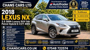 Lexus NX 2.5 300h Luxury E-CVT 4WD Euro 6 (s/s) 5dr