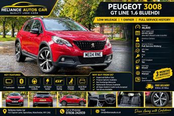 Peugeot 2008 1.6 BlueHDi GT Line SUV 5dr Diesel Manual Euro 6 (100 ps)
