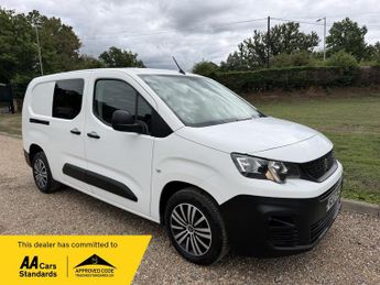 Peugeot Partner 1.5 BlueHDi 850 Professional Long Crew Van Double Cab 6dr Diesel
