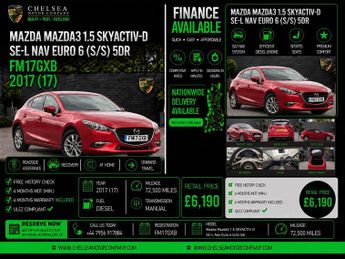 Mazda Mazda3 1.5 SKYACTIV-D SE-L Nav Euro 6 (s/s) 5dr