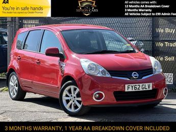 Nissan Note 1.6 16V n-tec+ Hatchback 5dr Petrol Auto Euro 5 (110 ps)