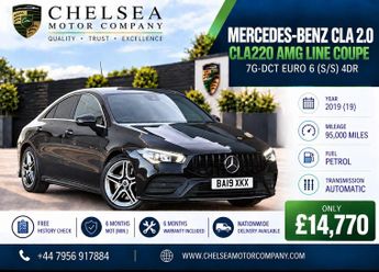 Mercedes-Benz CLA 2.0 CLA220 AMG Line Coupe 7G-DCT Euro 6 (s/s) 4dr
