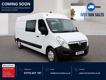 Vauxhall Movano 2.3 CDTi 3500 Crew Van FWD L3 H2 Euro 6 6dr (7 Seat)