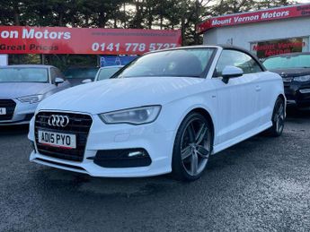 Audi A3 Cabriolet 2.0 TDI S line Convertible 2dr Diesel S Tronic quattro Euro 6 (s