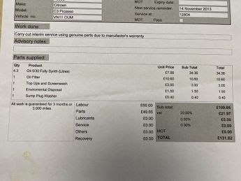 Citroen C3 Picasso 1.6 VTi VTR+ Euro 5 5dr