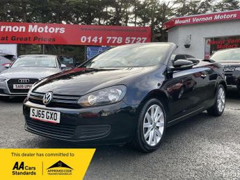 Volkswagen Golf TDi 1.6 TDI BlueMotion Tech SE Cabriolet Euro 5 (s/s) 2dr