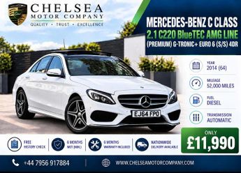 Mercedes-Benz C Class 2.1 C220 BlueTEC AMG Line (Premium) G-Tronic+ Euro 6 (s/s) 4dr
