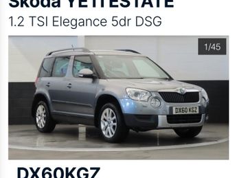 Skoda Yeti 1.2 ELEGANCE TSI DSG 5DR Semi Automatic