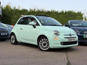 Fiat 500 1.2 Lounge Convertible 2dr Petrol Dualogic Euro 6 (s/s) (69 bhp)