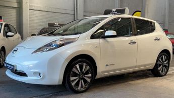 Nissan Leaf 24kWh Tekna Electric White 5dr LOW MILEAGE+LOW TAX+SATNAV