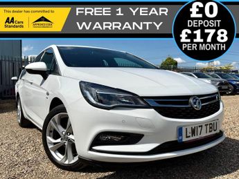 Vauxhall Astra 1.4i Turbo SRi Hatchback 5dr Petrol Auto Euro 6