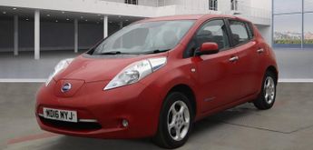 Nissan Leaf 30kWh Acenta Electric Automatic Red 5dr 1 OWNER+LOW TAX+SATNAV