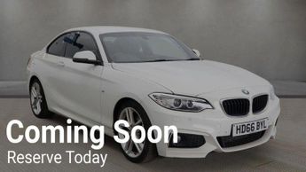 BMW 2 SERIES 2.0 220d M Sport Euro 6 (s/s) 2dr
