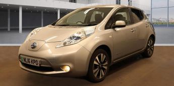 NISSAN LEAF 24kWh Tekna Electric Automatic Silver 5dr LOW TAX+LEATHER+SATNAV