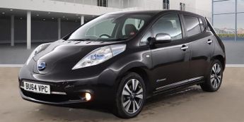 NISSAN LEAF 24kWh Tekna Electric Automatic Black 5dr LOW TAX+LEATHER+SATNAV