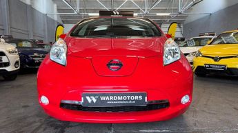NISSAN LEAF 24kWh Acenta Electric Automatic Red 5dr LOWTAX+CRUISE+REVERSECAM