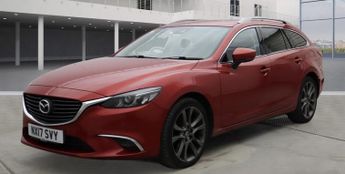 MAZDA MAZDA6 2.2 SKYACTIV-D Sport Nav Diesel Automatic Red Tourer 5dr 10STAMP