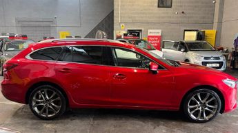 MAZDA MAZDA6 2.2 SKYACTIV-D Sport Nav Diesel Automatic Red Tourer 5dr 12 STAM