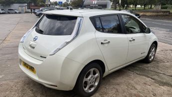 NISSAN LEAF 24kWh Electric White 5dr LOWTAX+SATNAV+CRUISE