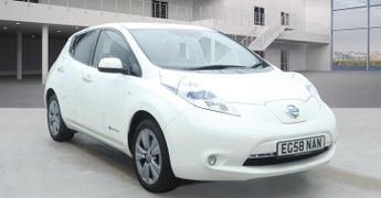 NISSAN LEAF 24kWh Tekna Electric Automatic White 5dr SATNAV+LEATHER+LOWMILES