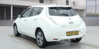 NISSAN LEAF 24kWh Tekna Electric Automatic White 5dr SATNAV+LEATHER+LOWMILES