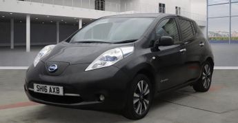 NISSAN LEAF 30kWh Tekna Black Electric Automatic 5dr SATNAV+LEATHER+1 KEEPER