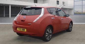 NISSAN LEAF 24kWh Tekna Electric Automatic Red 5dr LOW TAX+LEATHER+SATNAV