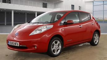 Nissan Leaf 24kWh Acenta Automatic Electric Red 5dr LOWTAX+SATNAV+8 STAMPS