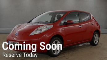 NISSAN LEAF 24kWh Acenta Automatic Electric Red 5dr LOWTAX+SATNAV+8 STAMPS