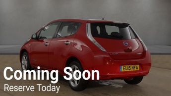 NISSAN LEAF 24kWh Acenta Automatic Electric Red 5dr LOWTAX+SATNAV+8 STAMPS