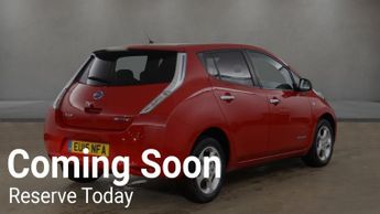 NISSAN LEAF 24kWh Acenta Automatic Electric Red 5dr LOWTAX+SATNAV+8 STAMPS