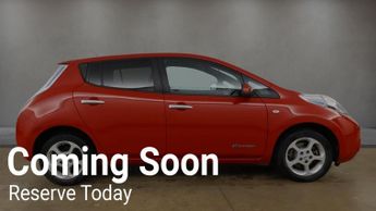 NISSAN LEAF 24kWh Acenta Automatic Electric Red 5dr LOWTAX+SATNAV+8 STAMPS