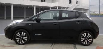 NISSAN LEAF 24kWh Tekna Electric Automatic Black 5dr LOW TAX+LEATHER+SATNAV