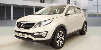 Kia Sportage 2.0 CRDi KX-3 Diesel 4WD Silver 5dr PANROOF+LEATHER+SATNAV
