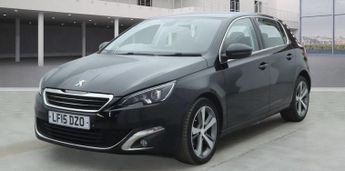 Peugeot 308 1.6 HDi Allure Diesel Black 5dr LOWTAX+SATNAV+8 STAMPS