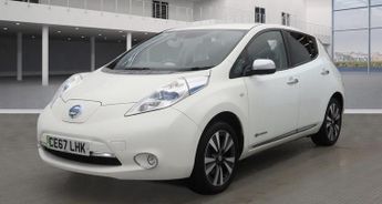 Nissan Leaf 30kWh Tekna White Electric Automatic 5dr SATNAV+LEATHER+CRUISE
