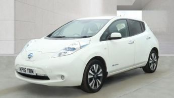 NISSAN LEAF 24kWh Tekna Electric Automatic White 5dr LOW TAX+LEATHER+SATNAV