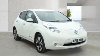 NISSAN LEAF 24kWh Tekna Electric Automatic White 5dr LOW TAX+LEATHER+SATNAV