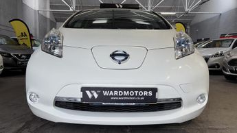 NISSAN LEAF 24kWh Tekna Electric Automatic White 5dr LOW TAX+LEATHER+SATNAV