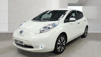 Nissan Leaf 30kWh Tekna White Electric Automatic 5dr LEATHER+SATNAV+2 CABLES