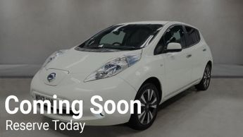 NISSAN LEAF 30kWh Tekna White Electric Automatic 5dr LEATHER+SATNAV+2 CABLES