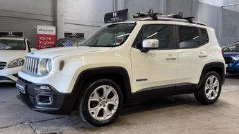JEEP RENEGADE 1.6 Renegade My17 Limited 1.6 Multijet Ii 120hp Diesel White 5dr
