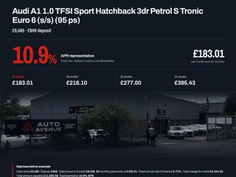 AUDI A1 1.0 TFSI Sport Hatchback 3dr Petrol S Tronic Euro 6 (s/s) (95 ps