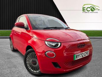 Fiat 500e 42kw 118hp Electric (red)
