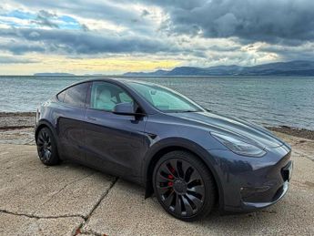 Tesla Model Y Performance, Full Self Driving Upgrade, Premium White Interior, 