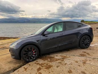 Tesla Model Y Performance, Full Self Driving Upgrade, Premium White Interior, 